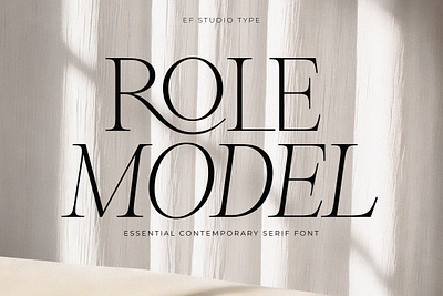 Role Model | Contemporary Serif logo font