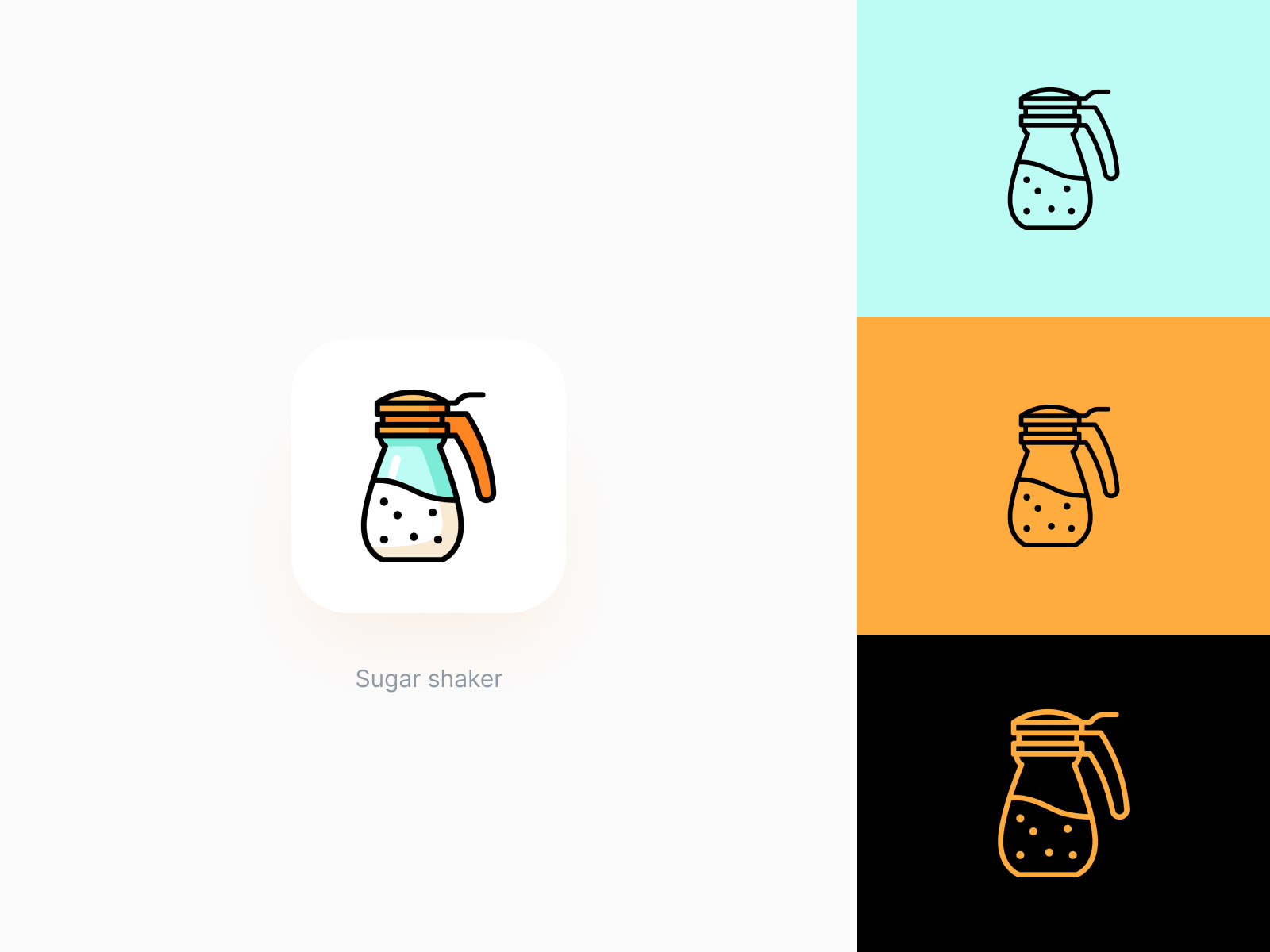 Sugar shaker icon by Yokai on Dribbble
