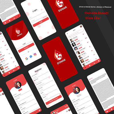 🩸Blood Donation App Ui🩸 #uiux ui ux