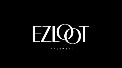 EZLOOT apparel logo clean logo clothing brand logo ezloot fashion brand logo fashion logo inner wear innerwear logo latter mark simple logo typography logo word mark