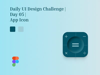 Daily UI Design Challenge | Day 05 | App Icon app calculator dailyui dailyuichallenge figma icon ui ui design ux ux design
