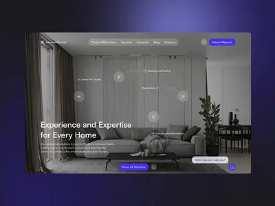 🏡 Smart Home Security Services: Secure agency animation branding company creative dark dark theme design digital agency home page landing page portfolio service site studio ui ux web web design website