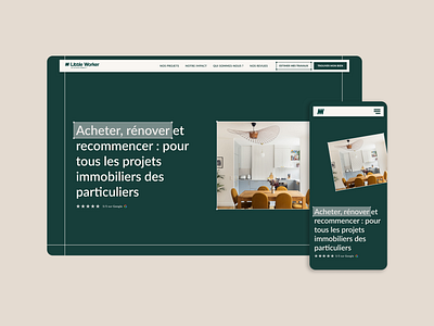 Redesign Little Worker | Real estate renovation agency adobe xd apps figma home design prototype ui ux web design