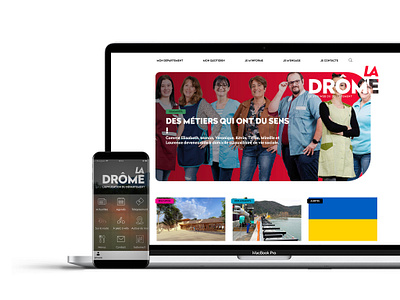 La Drôme - Website / UI UX Design design ui ux