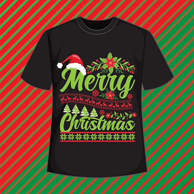 Christmas typography T shirt Design official