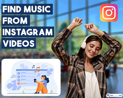 How To Find Music From Instagram Videos 2023? banner banner design graphic design howdiscover howdiscover.com instagram instagram design music poster poster design