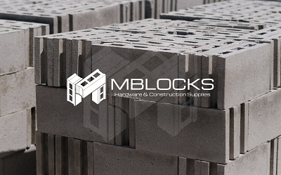 M Blocks Logo Design