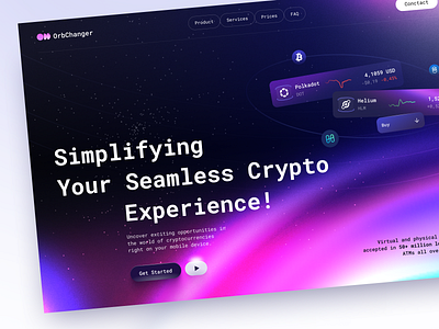 Simplifying - Crypto Web App agency arounda crypto design platform product product design service startup ui uiux ux web app design web platform