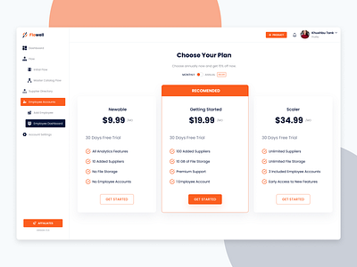 Pricing Page Design for SaaS Product. branding design landing page pricingpage pricingpageforsaas typography ui ui design ux