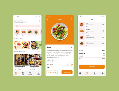 Food Delivery App Design food delivery app ui uiux