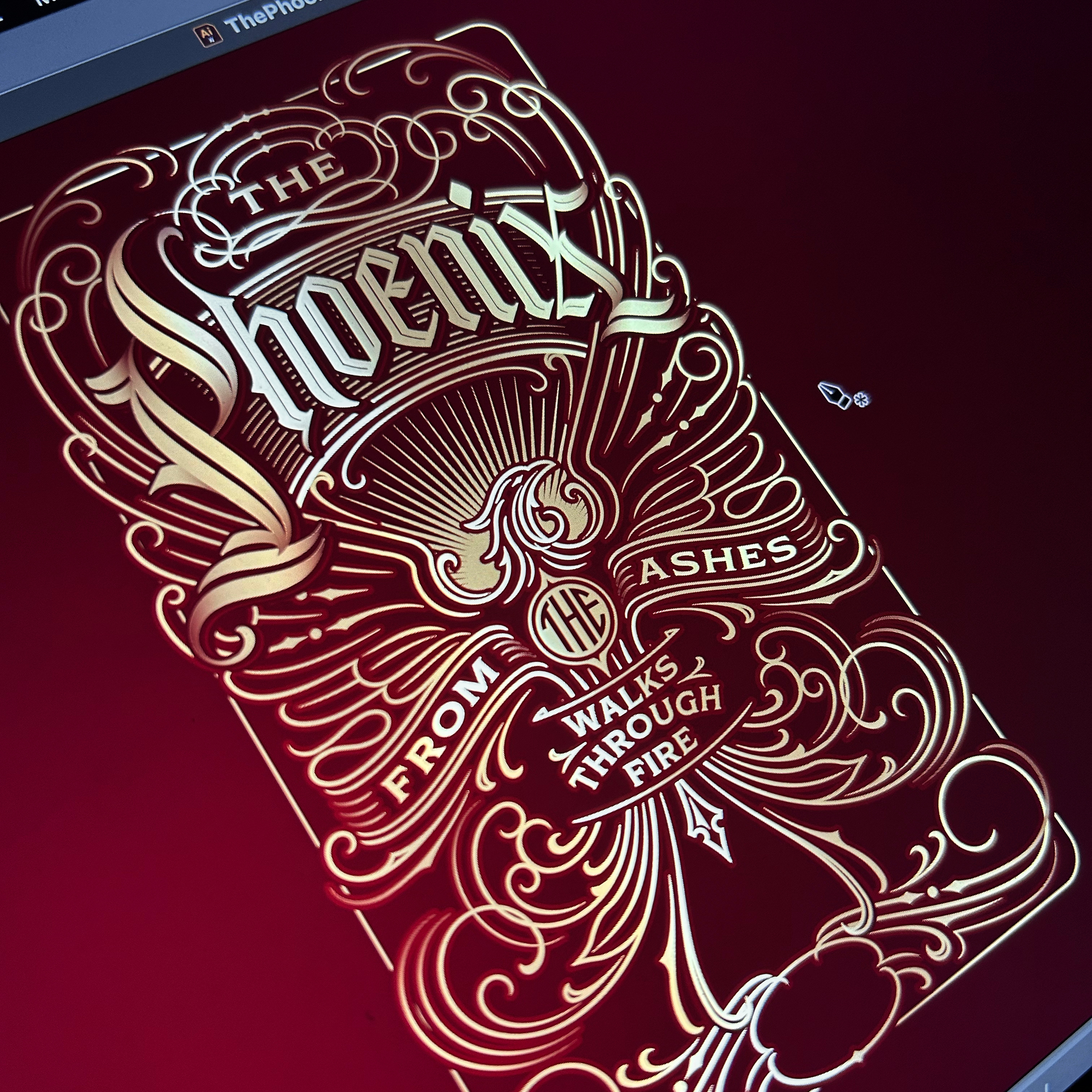 The Phoenix blackletters lettering phoenix schmetzer