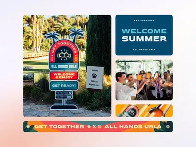 All Hands at Urla I Branding & Visual Identity all hands brand design branding design event event design graphic design identity illustration logo visual visual identity