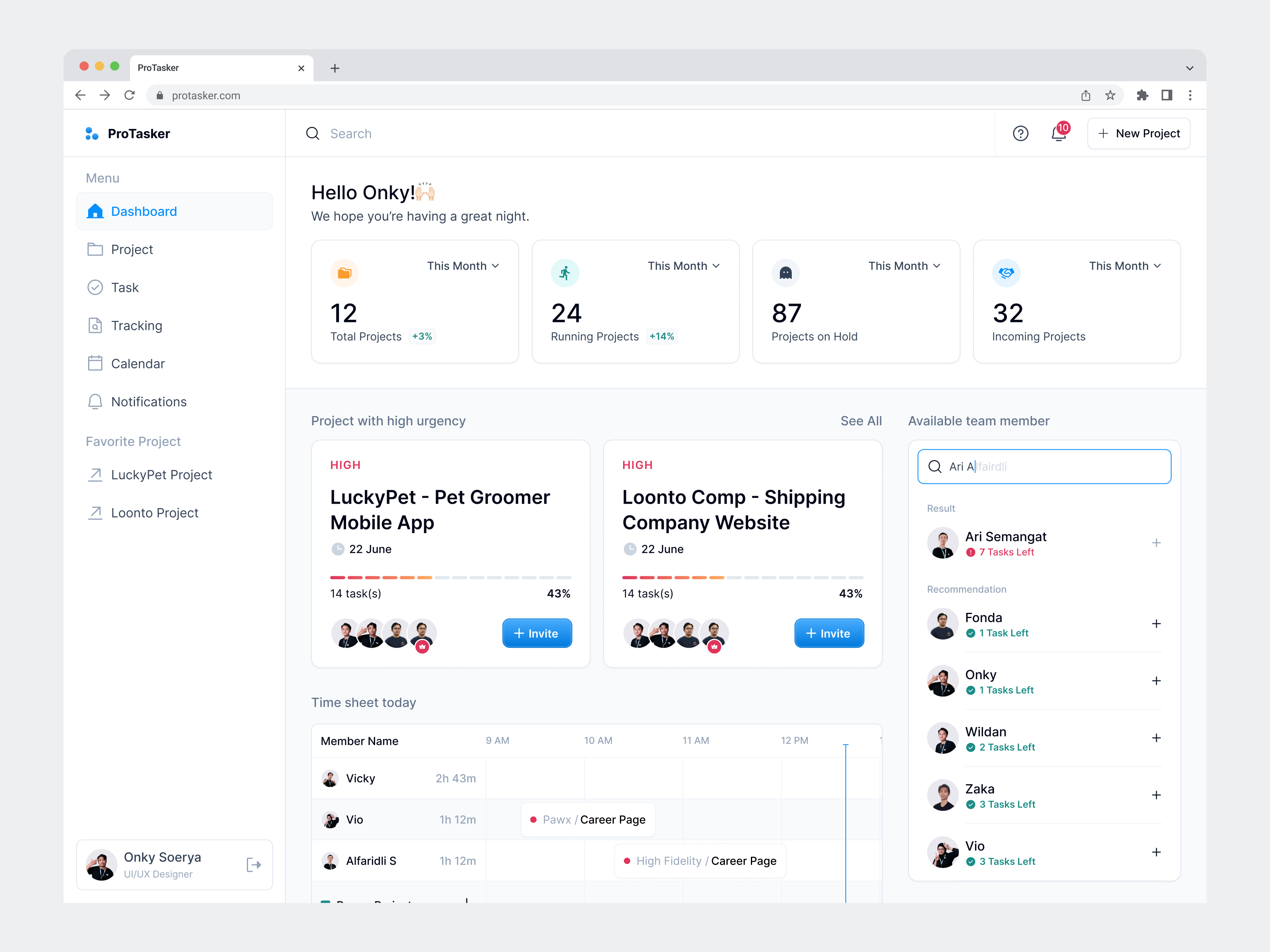 Task Management → Dashboard Manager card dashboard kanban management product design project management project manager task task management team time tracking to do list