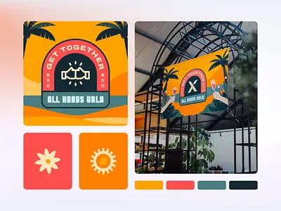 All Hands at Urla I Branding & Visual Identity all hands brand design branding color event design graphic design identity illustration logo visual visual identity