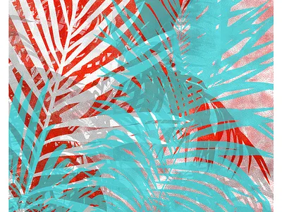 Palm palm print screenprint