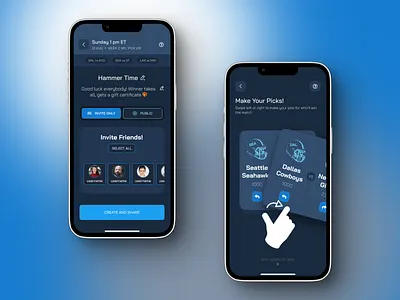 Social Gaming App UI UX Design | Fantasy Sports App branding cards ui dark mode dark theme design fantasy sports figma game ui game ui design gamification gesture graphic design iconography illustration mobile app ui swipe gesture typography ui ui ux vector