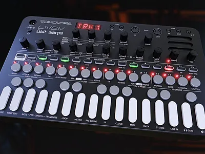 Sonicware Liven 8bit Warps 3d 3d audio designer 3d model 3d modeling audio audio 3d designer audio unit blender cycles plasticity product design product render