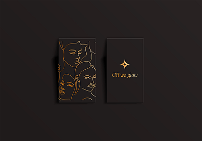 Modern & Luxurious Gold Foil Logo and Business Card Design branding graphic design logo