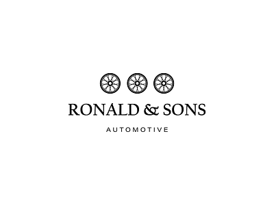 Ronald & Sons Automotive automotive branding car graphic design logo luxury