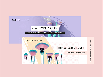 C Lux Cosmetics | Website Banners ad beauty branding ecommerce website website banner