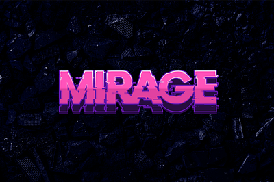 MIRAGE background branding design graphic design illustration logo mirage motion graphics text text effects typography ui ux vector wallpaper