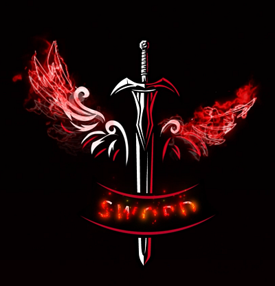 Epic sword logo animation + sound 2d 2d animation animation illustration logo animation motion graphics