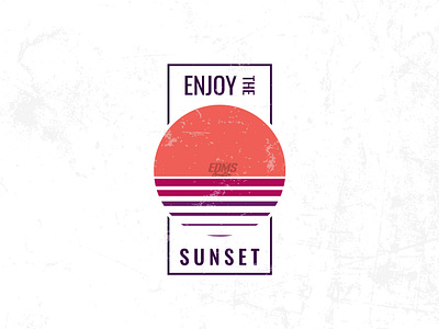 Enjoy The Sunset apparel beach clothing design for sale enjoy fiverr happy holiday logo ocean poster design print design streetwear summer sunrise sunset tshirt design tshirt designer vintage tshirt