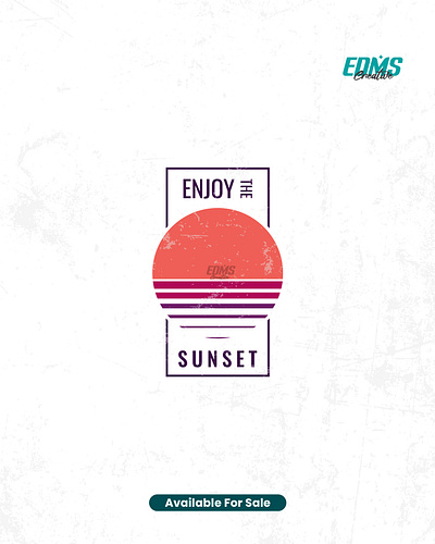 Enjoy The Sunset apparel beach clothing design for sale enjoy fiverr happy holiday logo ocean poster design print design streetwear summer sunrise sunset tshirt design tshirt designer vintage tshirt