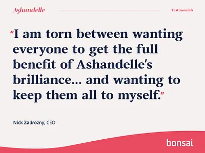 Bonsai Testimonial testimonial