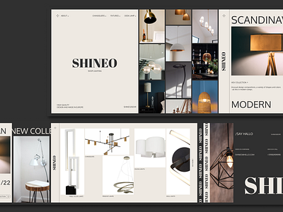 Shop lighting / E-commerce / website design e commerce ui ux web design website