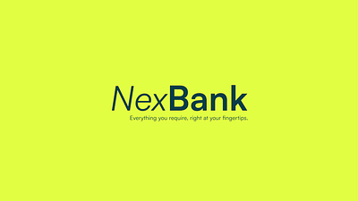 NexBank app graphic design mobile ui