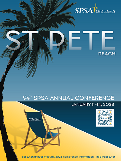 SPSA Conference 2023 Poster branding design graph design ilustration poster print vector
