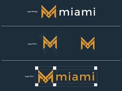 Miami logo design 3d branding graphic design logo logodesinger modernlogo professionallogo