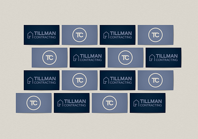 Tillman Contracting Brand Identity brand identity branding construction design graphic design logo logo design marketing