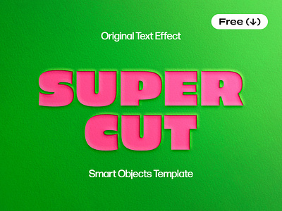 Super Paper Cut Out Text Effect bright cardboard craft cutout download effect free freebie paper pixelbuddha psd scissors scrapbooking template text texture vivid