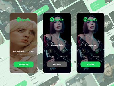 Spotify App UI Draft app graphic design spotify ui