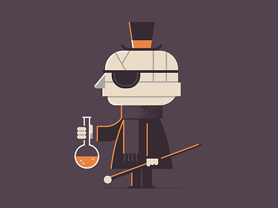 The Invisible Man autumn character design fall halloween holiday horror illustration invisible man laboratory october scary spooky