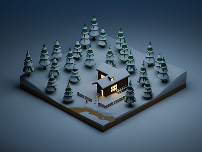 Whispers in the Winter Woods | 3DMini World animation branding design graphic design logo mini worlds motion graphics ui