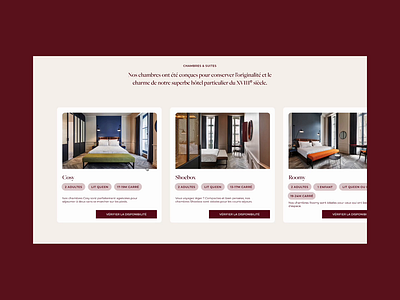 Refonte site web hotel parisien adobe xd figma home design hotel prototype refonte ui ux ux design web design
