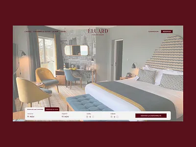 Refonte site web hotel parisien 3d animation branding figma logo ui ux web design webflow