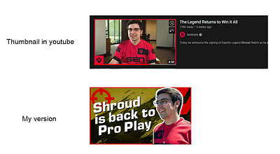 Sample Thumbnail entry for Youtube thumbnail