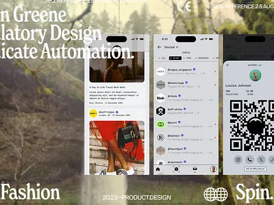 SPIN.FASHION— app design ios nft ui web3