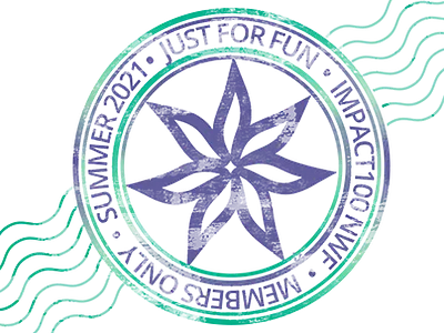 Logo-Impact100 NWF Summer Social branding graphic design illustration logo social media vector