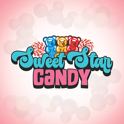 Sweet Star Candy adobe branding font logo graphic design illustrator logo photoshop