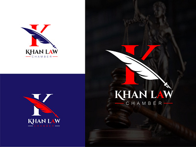 Khan Law Chamber | Justice Logo | Branding Identity alphabet logo branding branding logo brandlogo creative logo graphic design justice logo law logo letter k logo lettering logo logo design minimalistlogo modern logo visual branding