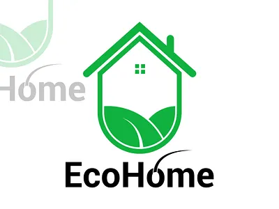 EcoHome Logo branding creative logo custom logo design graphic design illustration logo logodesign logos ui