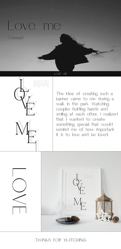 Typography Banner - Love me adobe photoshop design graphic design illustration psd vector