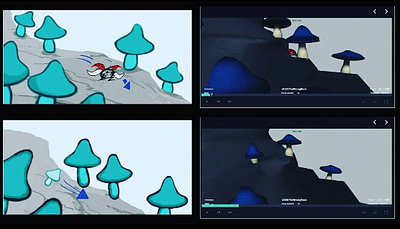 "The Wrong Rock" Storyboard panel animation graphic design storyboarding visual development