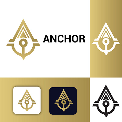 Anchor Logo branding creative logo custom logo design graphic design illustration logo logodesign logos ui