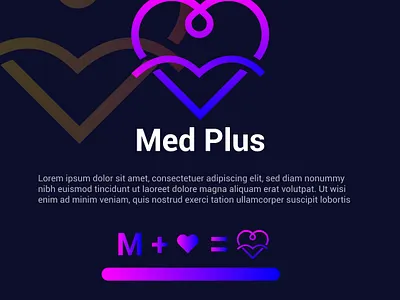 Med Plus LOGO branding creative logo custom logo design graphic design illustration logo logodesign logos ui